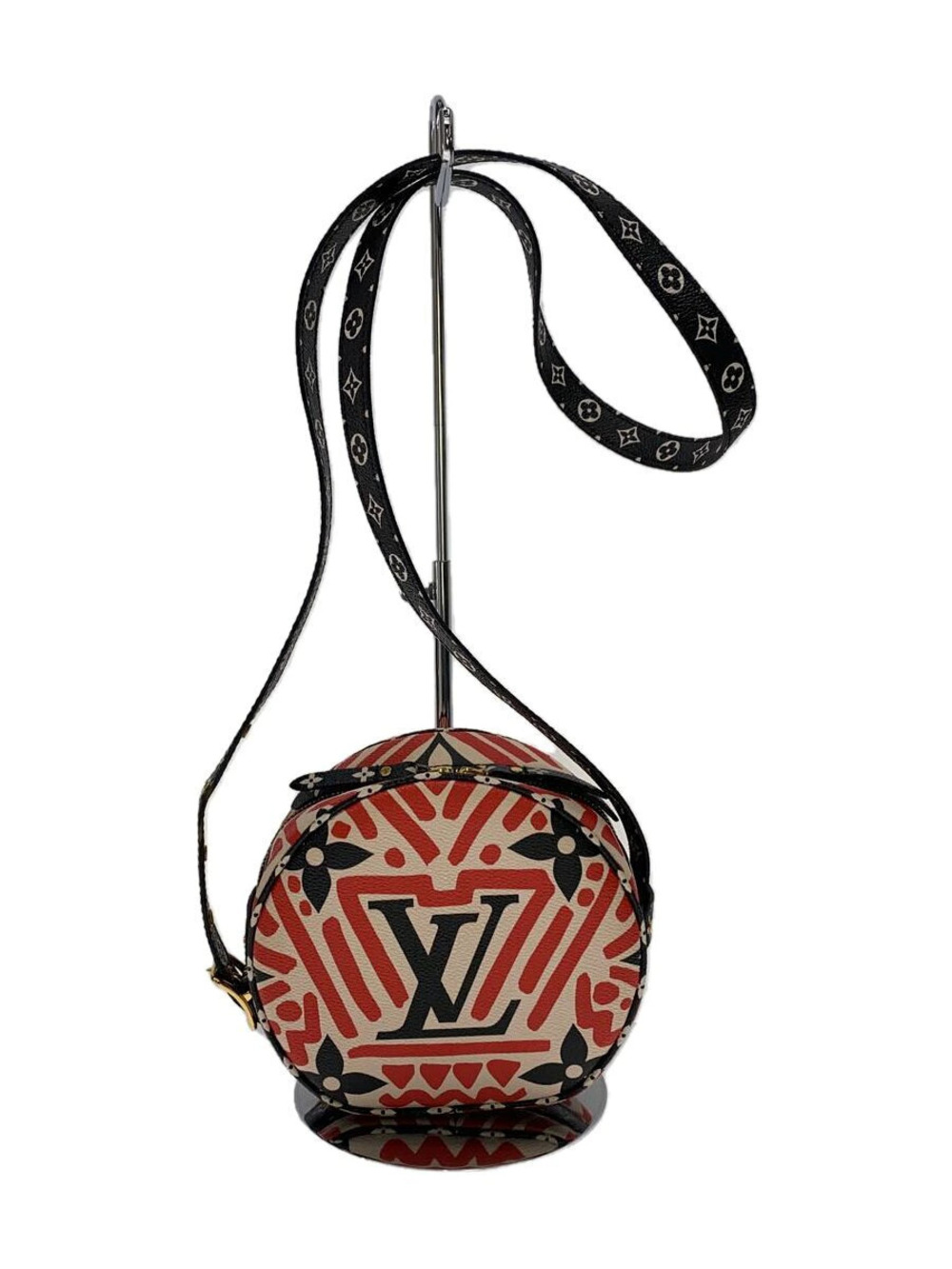 LOUIS VUITTON Boite Chapeau Souple LV Crafty Multicolor Leather RED All over